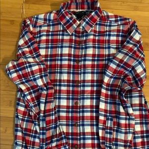 Land’s End plaid flannel shirt